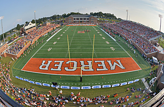 Mercer opened the 2013 campaign in front of 12,172 fans, Saturday.